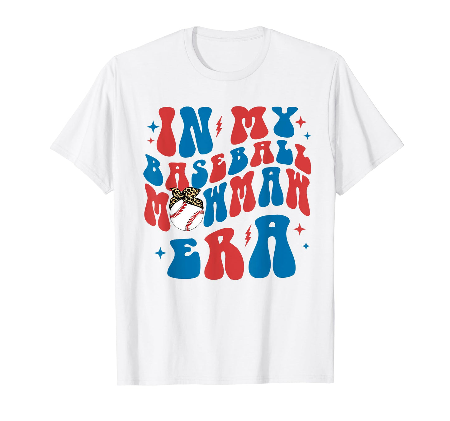 My Baseball Mawmaw Era Groovy T-Shirt - Aesthetic Graphic for Adults - T-Shirt, Sweatshirt, Hoodie