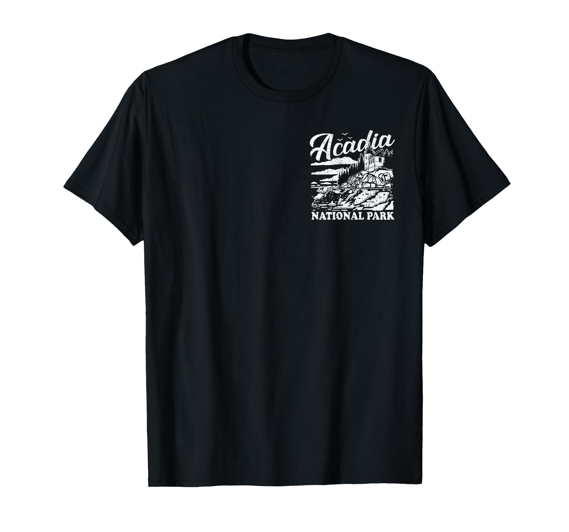 Acadia National Park Distressed T-Shirt - Fun Novelty Design Men Women - T-Shirt, Sweatshirt, Hoodie