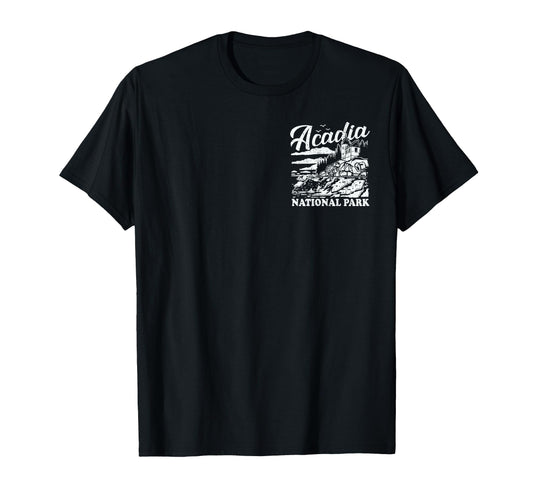 Acadia National Park Distressed T-Shirt - Fun Novelty Design Men Women - T-Shirt, Sweatshirt, Hoodie