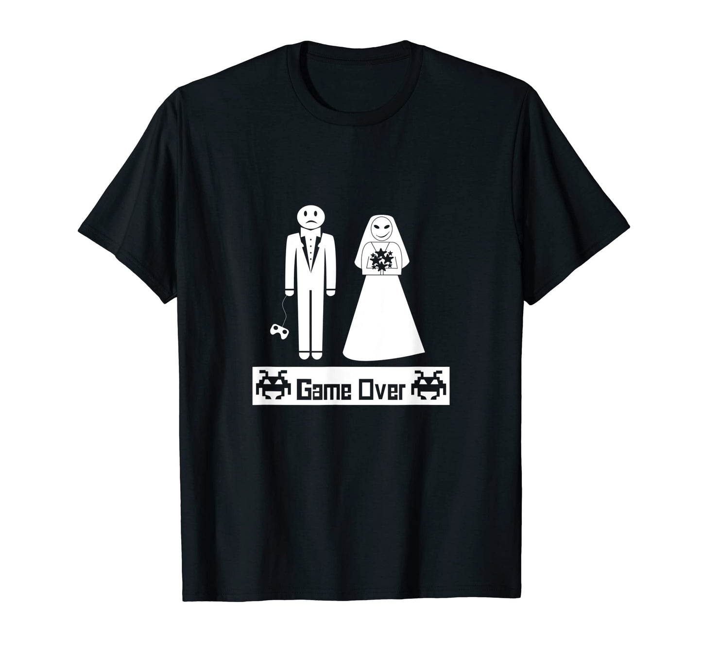Game Over Funny Video Gamer Bachelor T-Shirt - Custom Art Print for Adults - T-Shirt, Sweatshirt, Hoodie