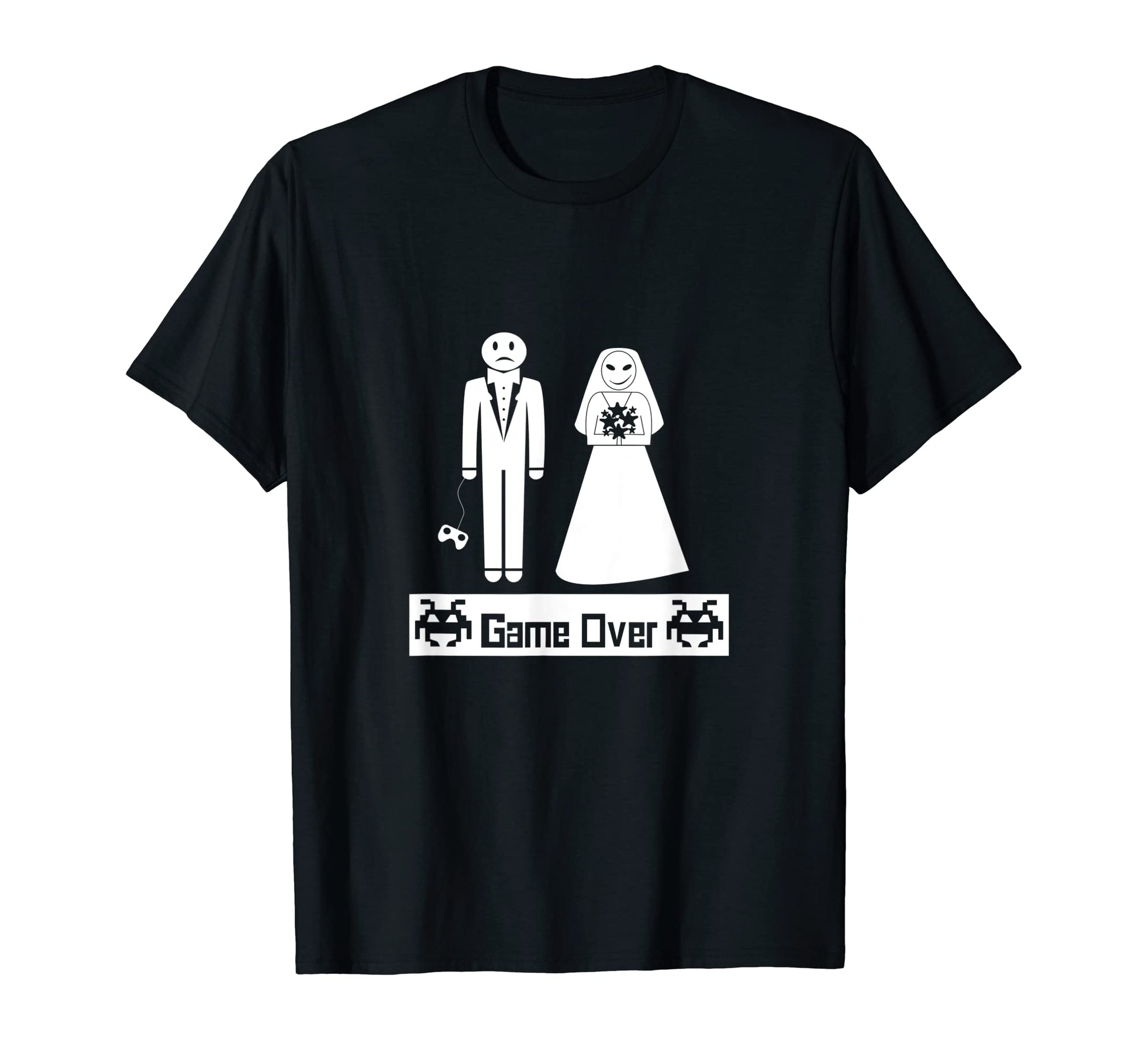 Game Over Funny Video Gamer Bachelor T-Shirt - Custom Art Print for Adults - T-Shirt, Sweatshirt, Hoodie