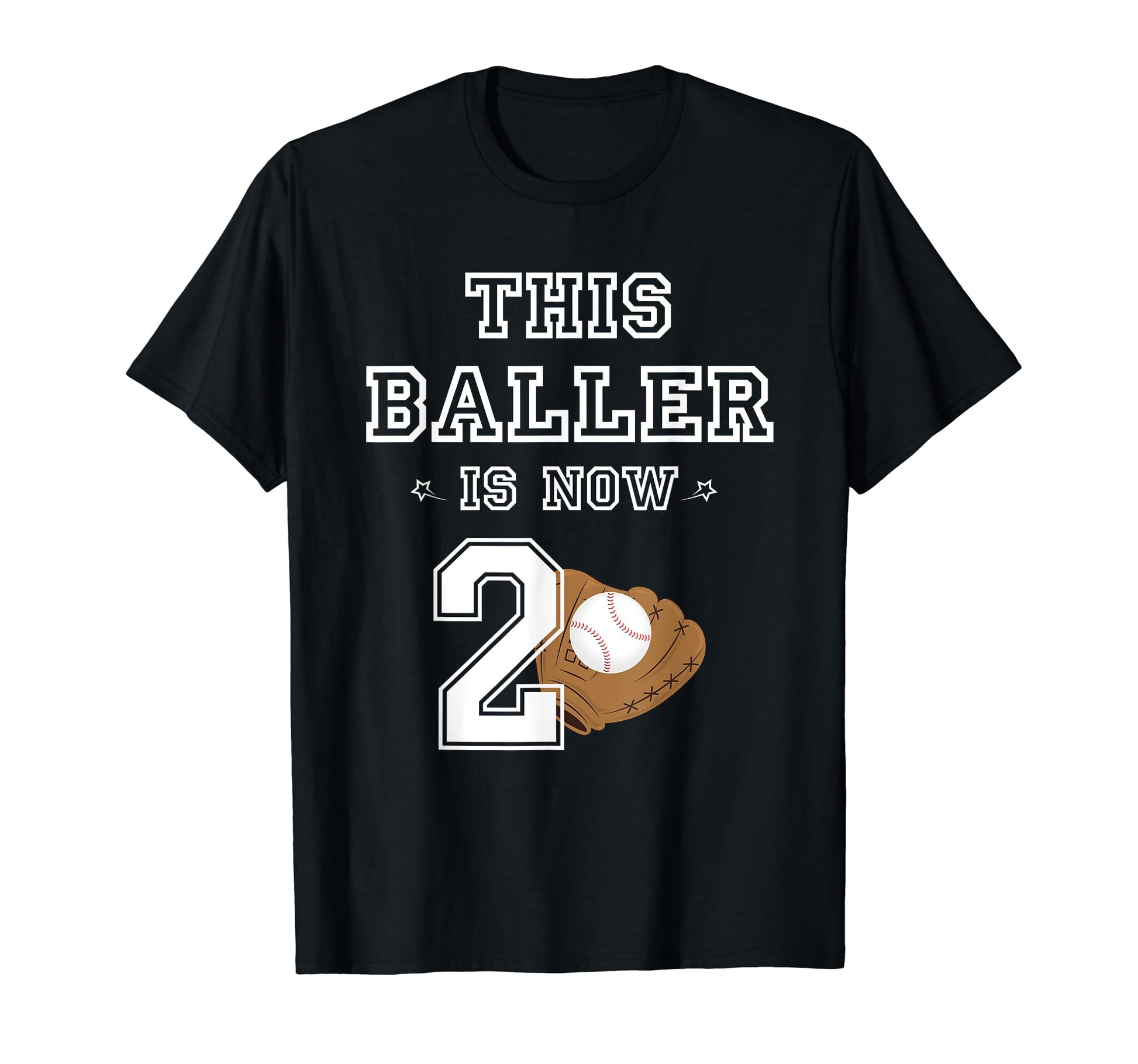 This Baller Is Now 2 Year Old T-Shirt - Minimalist Print for Adults - T-Shirt, Sweatshirt, Hoodie