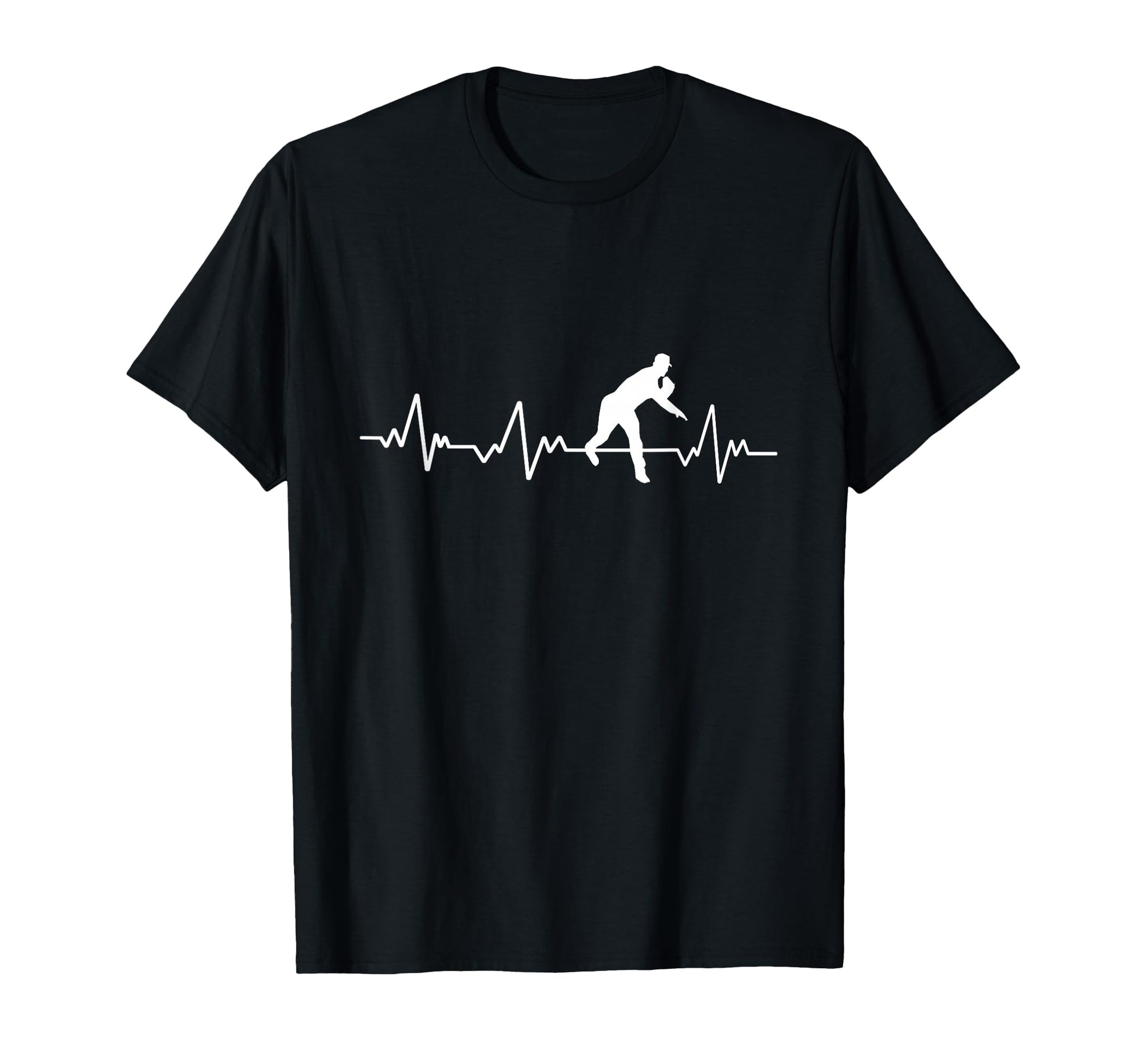 Pitcher Heartbeat Baseball T-Shirt - Streetwear Style Men Women - T-Shirt, Sweatshirt, Hoodie