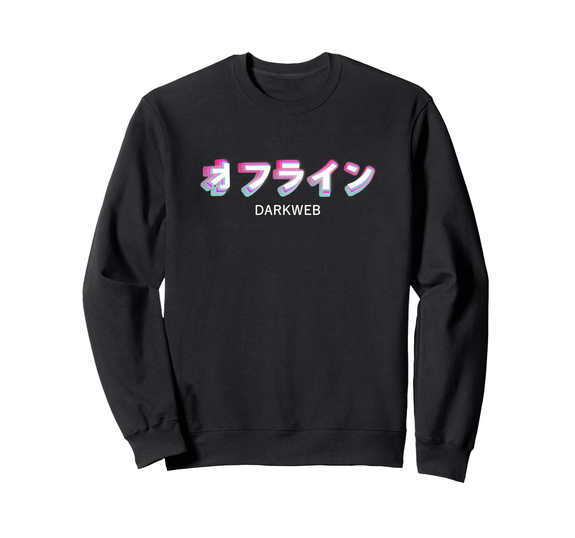 Darkweb Japanese Aesthetic Synthwave Sweatshirt - Custom Art Print Unisex - T-Shirt, Sweatshirt, Hoodie