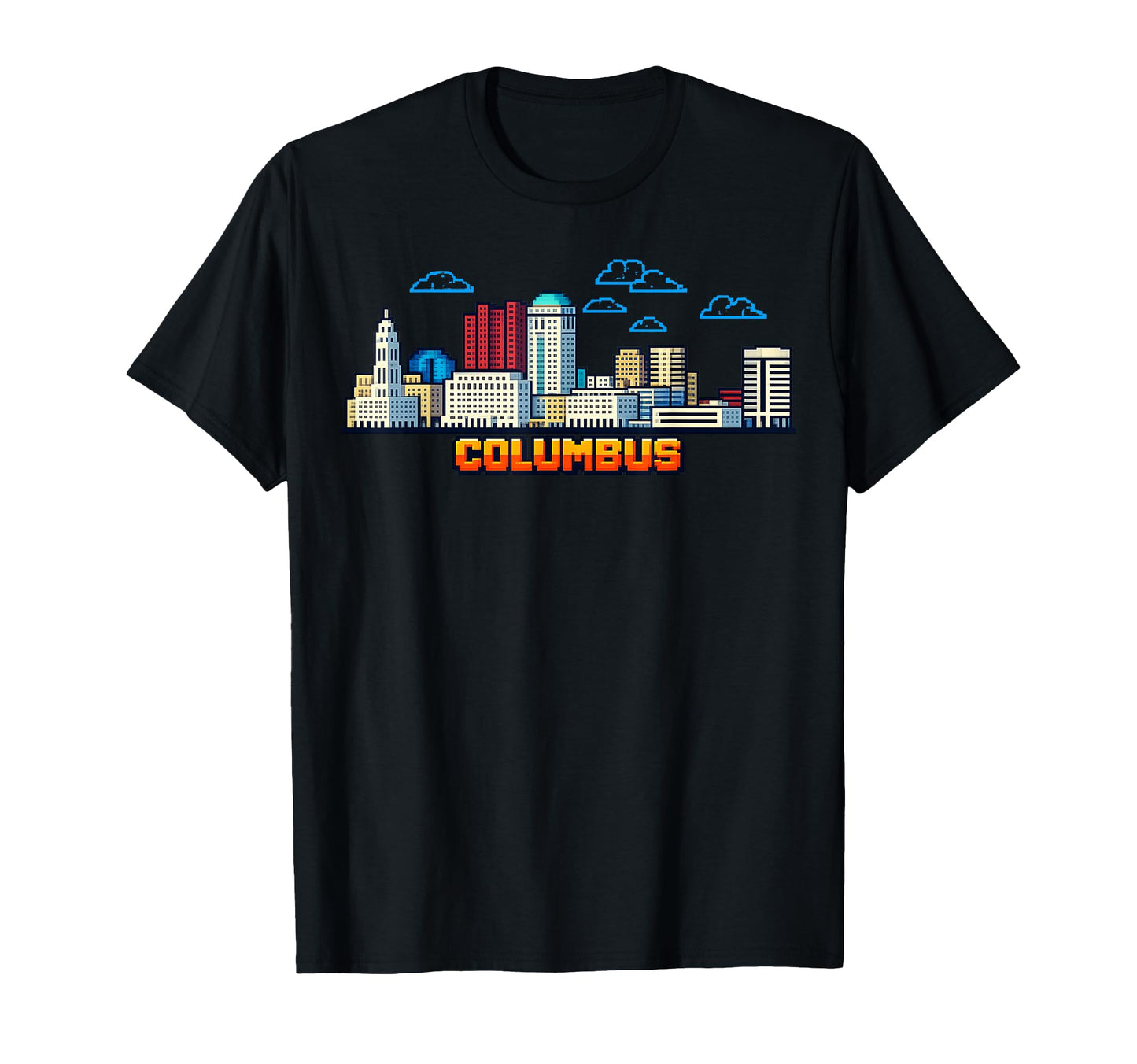 Columbus 8 Bit Video Arcade Gamer Gaming T-Shirt - Streetwear Style Unisex - T-Shirt, Sweatshirt, Hoodie