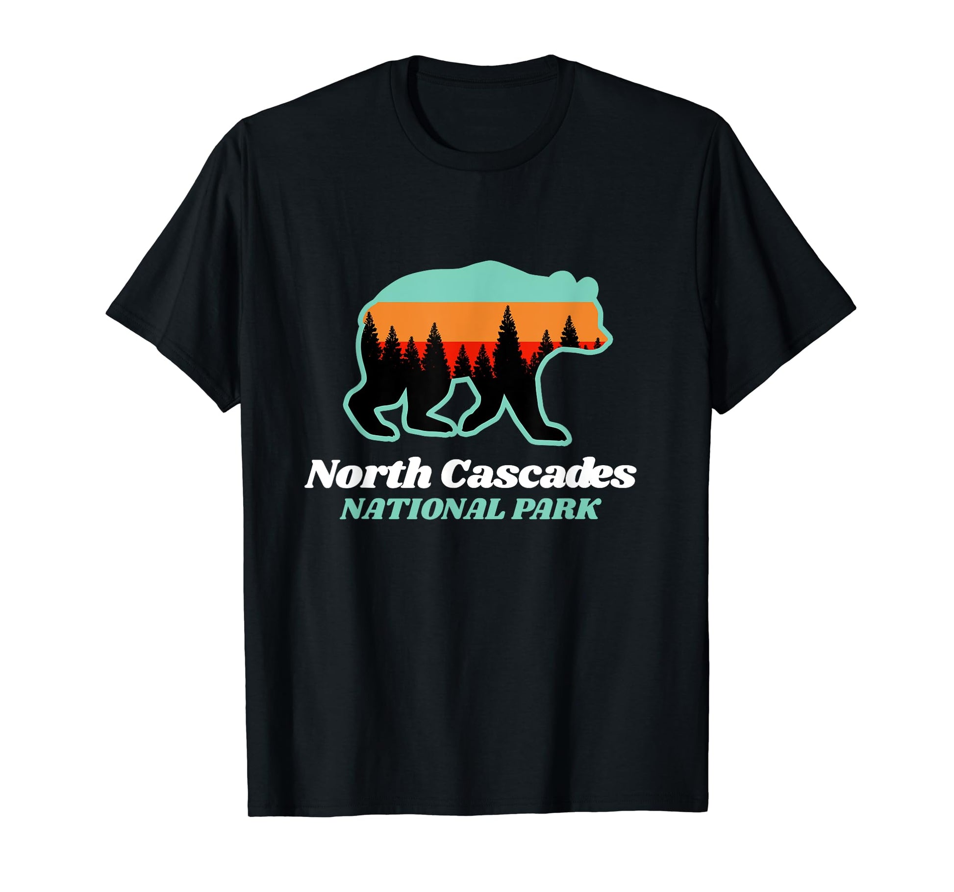 Hiking Camping North Cascades Gift Hoodie - Custom Art Print Men Women - T-Shirt, Sweatshirt, Hoodie