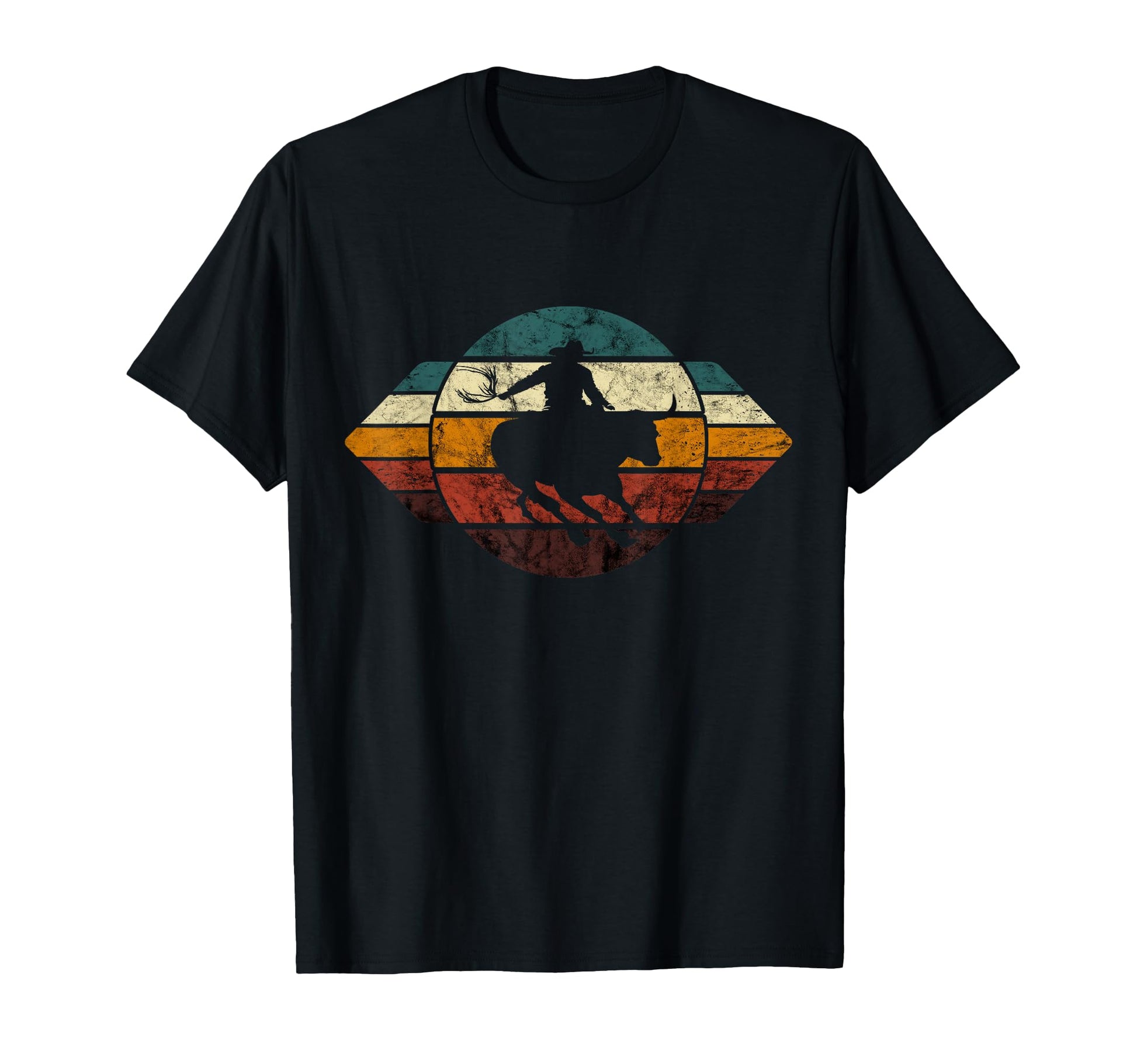Bull Rider Rodeo Western Cowboy Bull T-Shirt - Aesthetic Graphic Men Women - T-Shirt, Sweatshirt, Hoodie