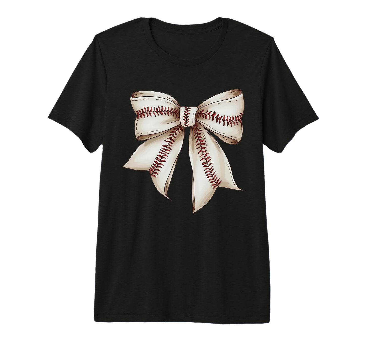Coquette Baseball Bow Baseball Mom Baseball T-Shirt - Graphic Print Unisex - T-Shirt, Sweatshirt, Hoodie