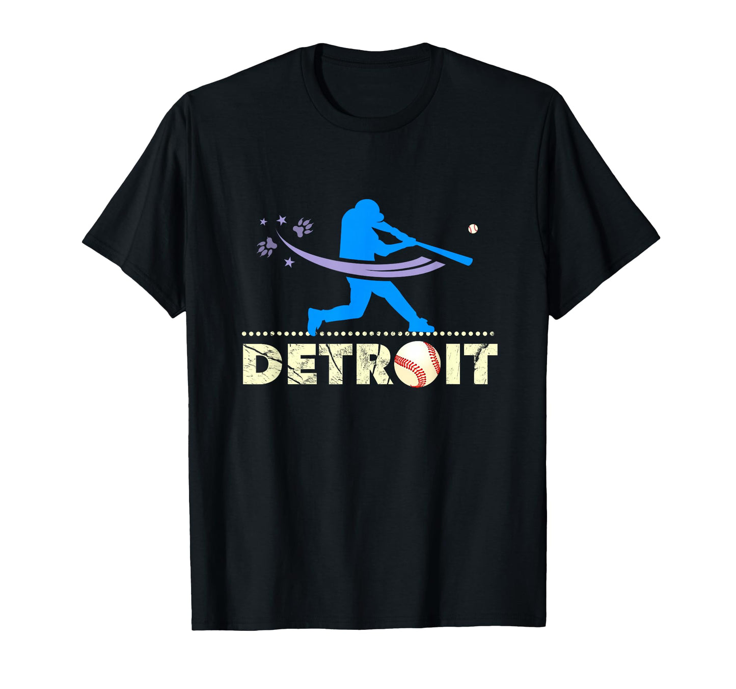 Distressed Tiger Mascot Baseball T-Shirt - Fun Novelty Design for Adults - T-Shirt, Sweatshirt, Hoodie