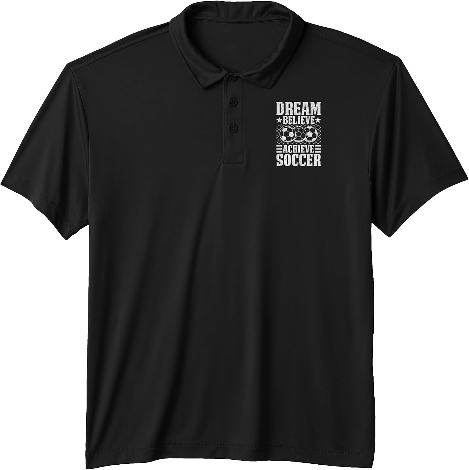 Soccer Dream Believe Achieve Player Coach - Adult & Kids T-Shirts, Sweatshirts & Hoodies apparel design preview 1
