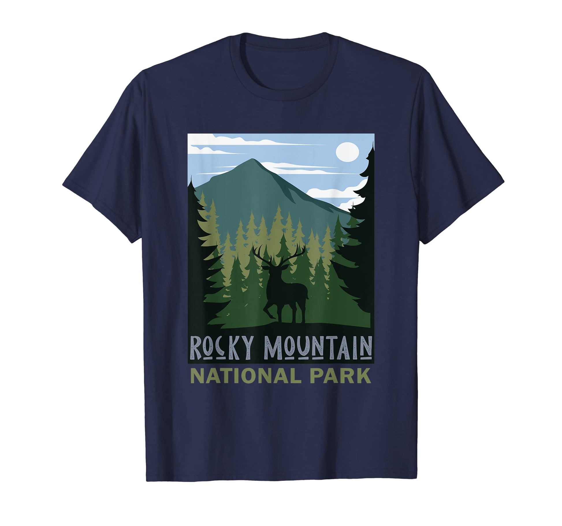 Rocky Mountain National Park Mule Deer T-Shirt - Trendy Graphic for Adults - T-Shirt, Sweatshirt, Hoodie