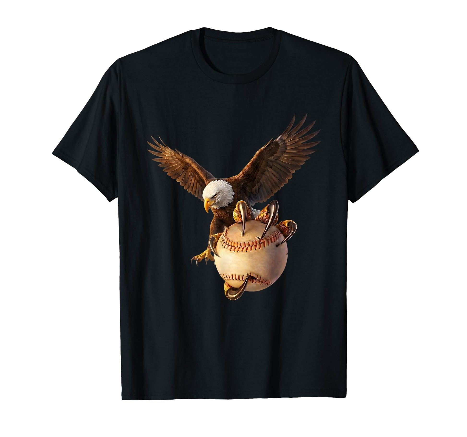Funny American Bald Eagle Holding Baseball T-Shirt - Trendy Graphic Unisex - T-Shirt, Sweatshirt, Hoodie