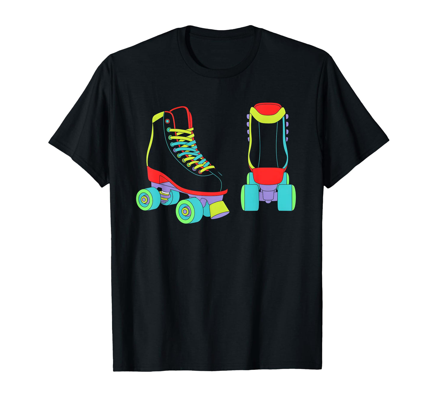Roller Skate Shoes Colorful Roller T-Shirt - Fun Novelty Design for Adults - T-Shirt, Sweatshirt, Hoodie