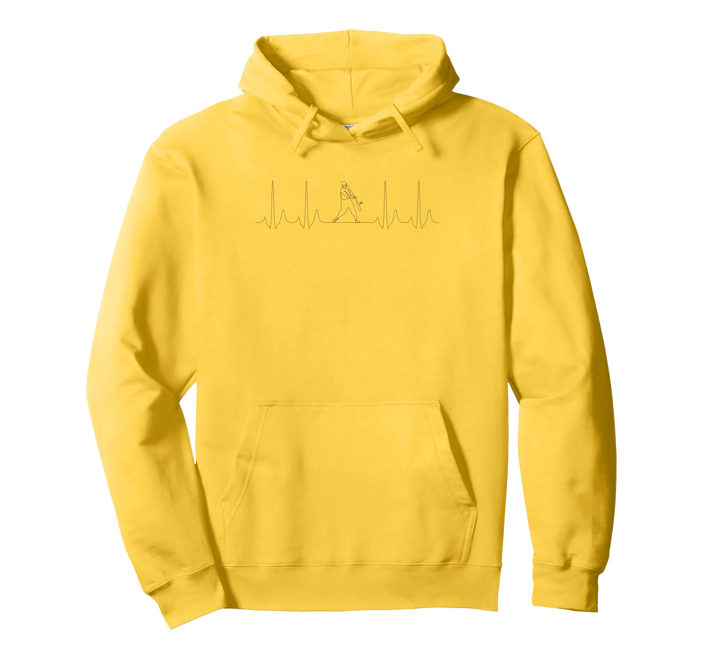 Baseball Players Heartbeat Baseball Hoodie - Aesthetic Graphic Men Women - T-Shirt, Sweatshirt, Hoodie
