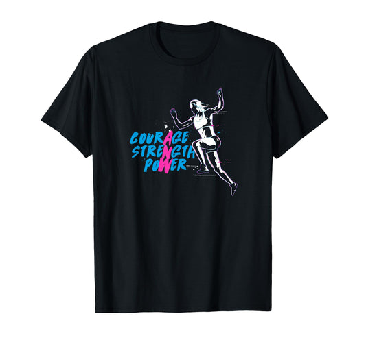 American Ninja Warrior Courage T-Shirt - Novelty Apparel Men Women - T-Shirt, Sweatshirt, Hoodie