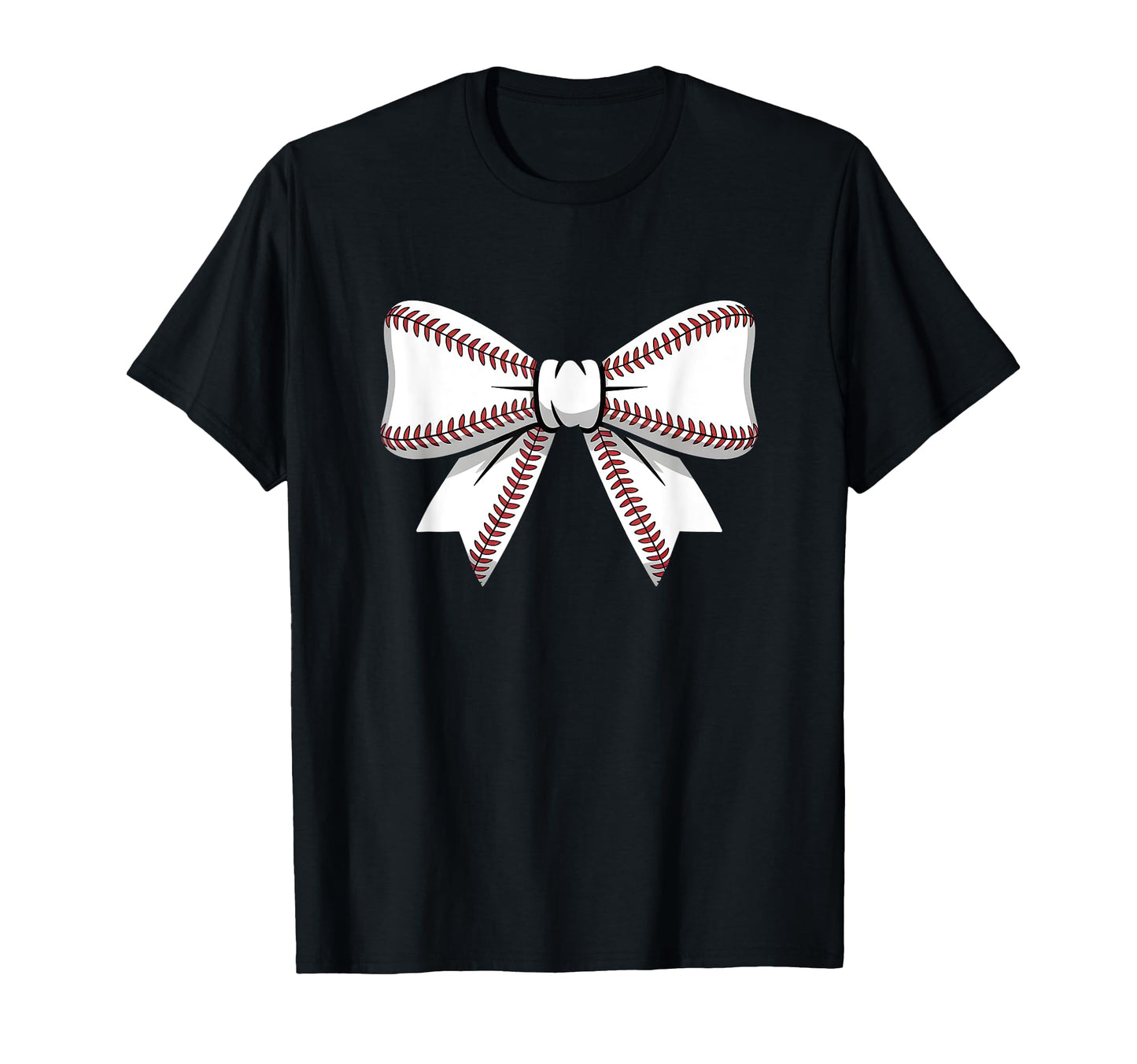 Baseball Bow Baseball Mom Mama T-Shirt - Graphic Print Men Women - T-Shirt, Sweatshirt, Hoodie