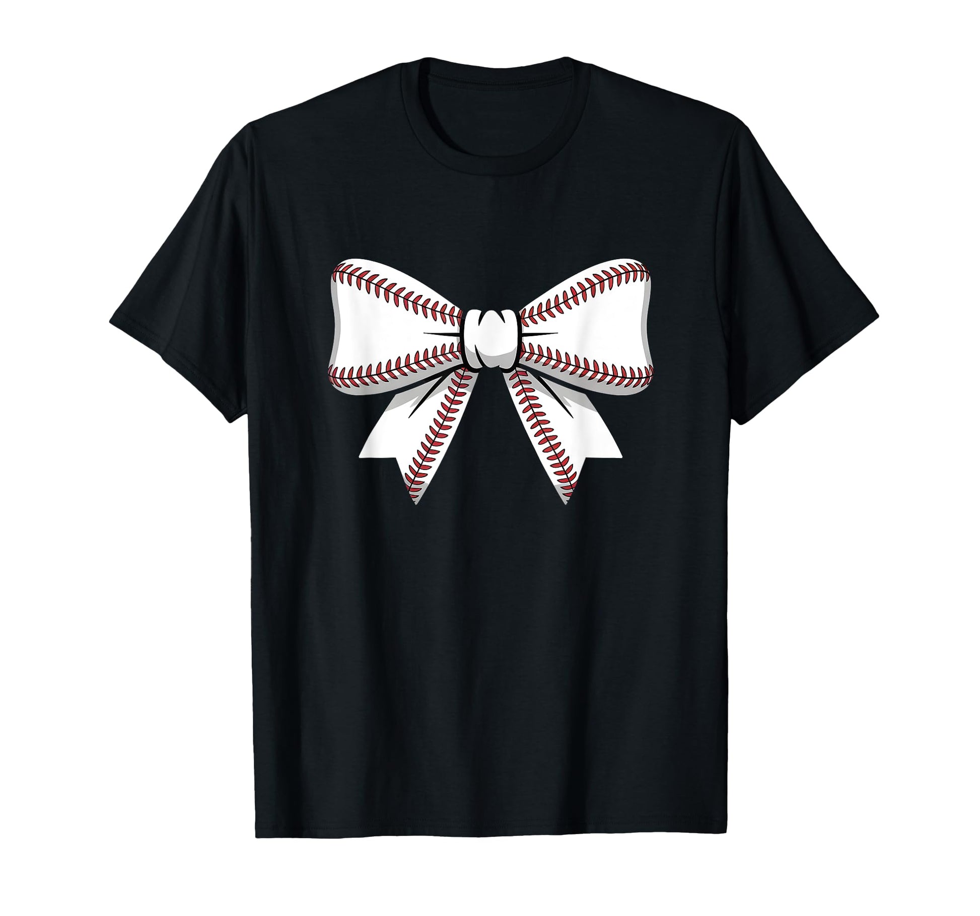 Baseball Bow Baseball Mom Mama T-Shirt - Graphic Print Men Women - T-Shirt, Sweatshirt, Hoodie