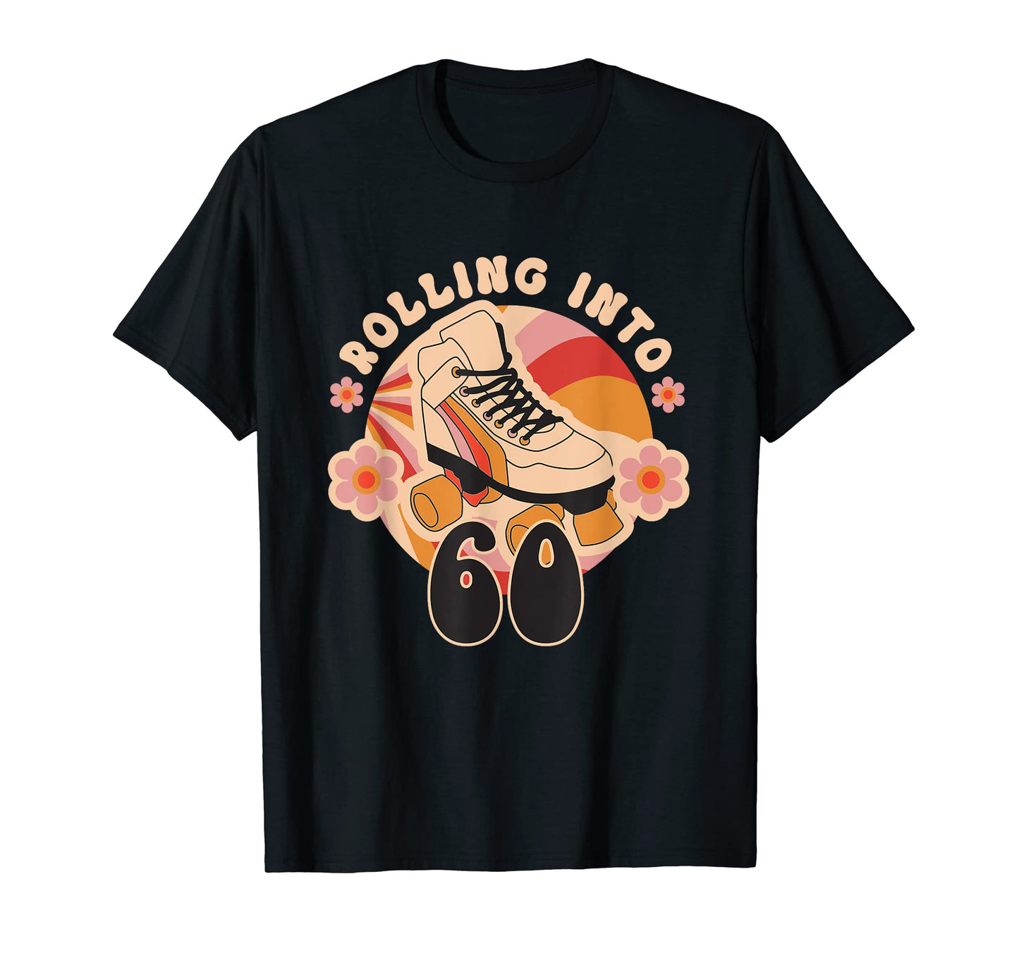 Roller Skate And Flowers Rolling Into T-Shirt - Aesthetic Graphic Unisex - T-Shirt, Sweatshirt, Hoodie