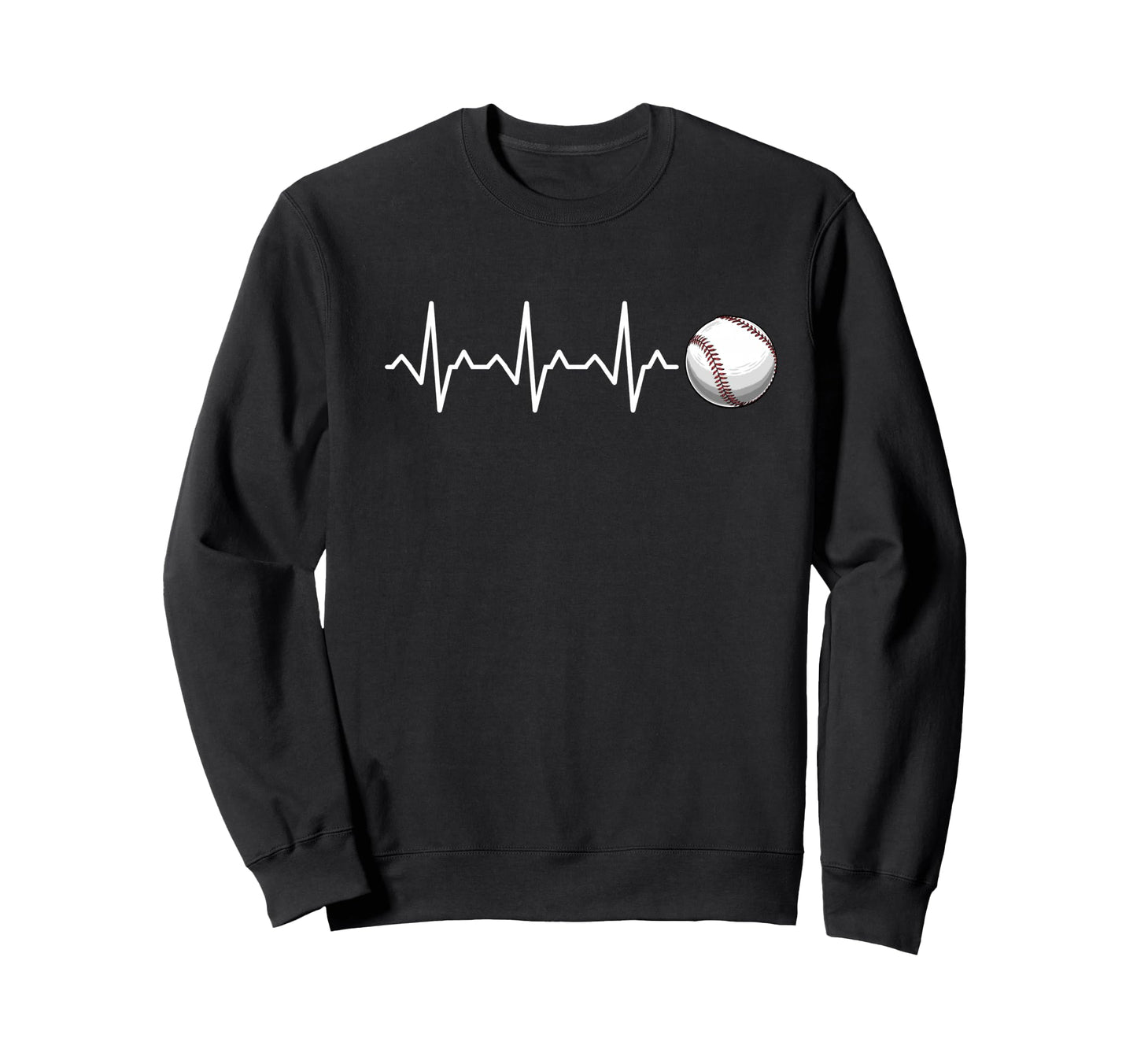 Heartbeat Baseball Gift Sweatshirt - Streetwear Style for Adults - T-Shirt, Sweatshirt, Hoodie
