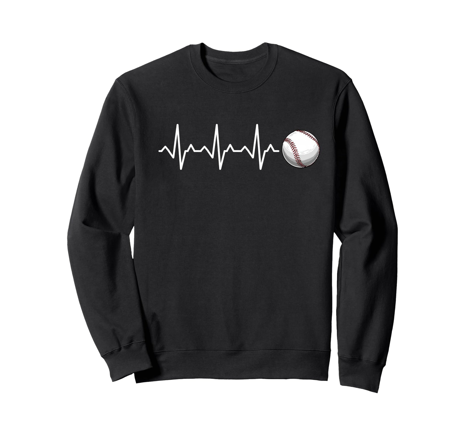 Heartbeat Baseball Gift Sweatshirt - Streetwear Style for Adults - T-Shirt, Sweatshirt, Hoodie