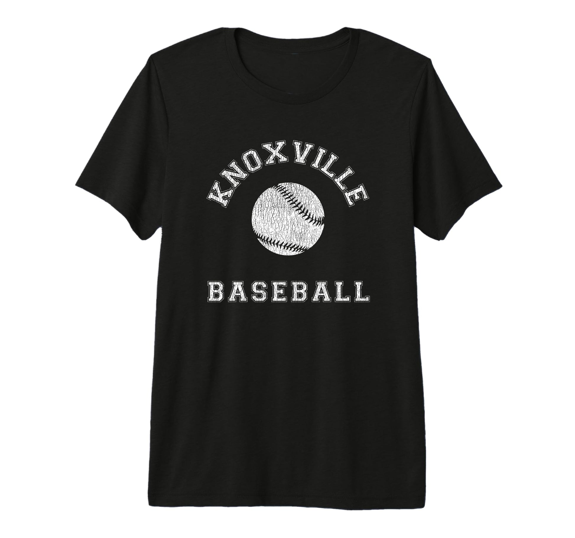 Knoxville Baseball Distressed Tri Blend T-Shirt - Graphic Print for Adults - T-Shirt, Sweatshirt, Hoodie