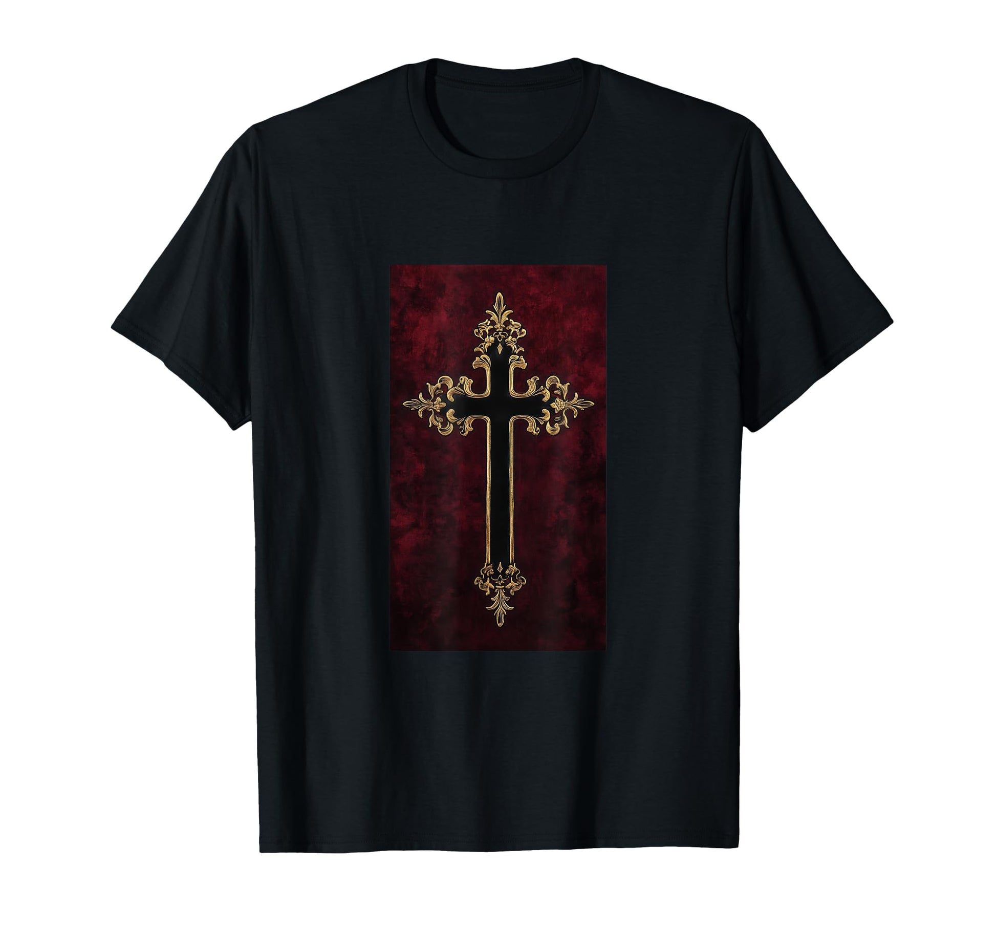 Gothic Cross Grunge Aesthetic Y2K T-Shirt - Casual Everyday Wear Unisex - T-Shirt, Sweatshirt, Hoodie