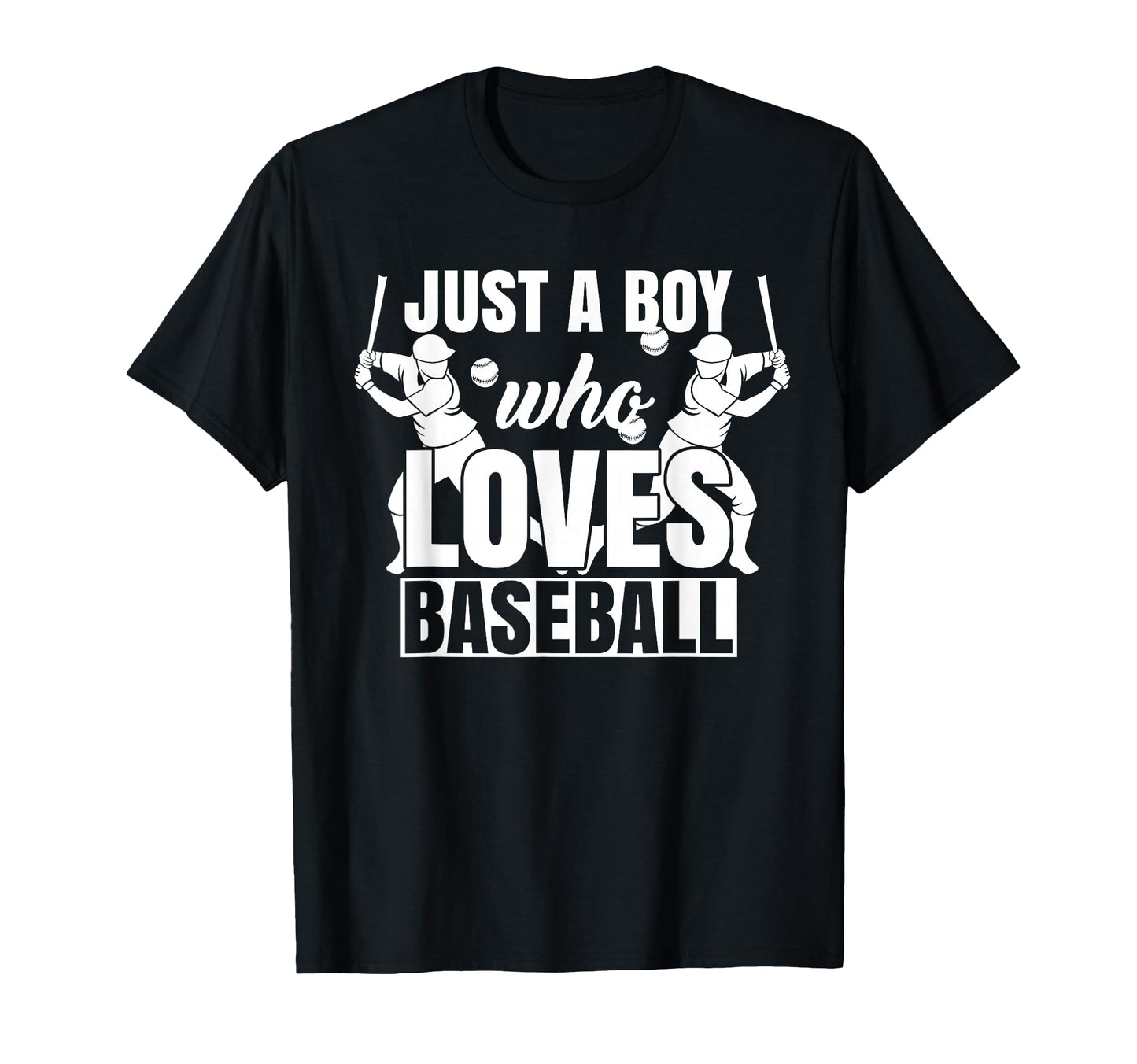 Baseball Lover Batter Just Who Loves T-Shirt - Trendy Graphic for Adults - T-Shirt, Sweatshirt, Hoodie
