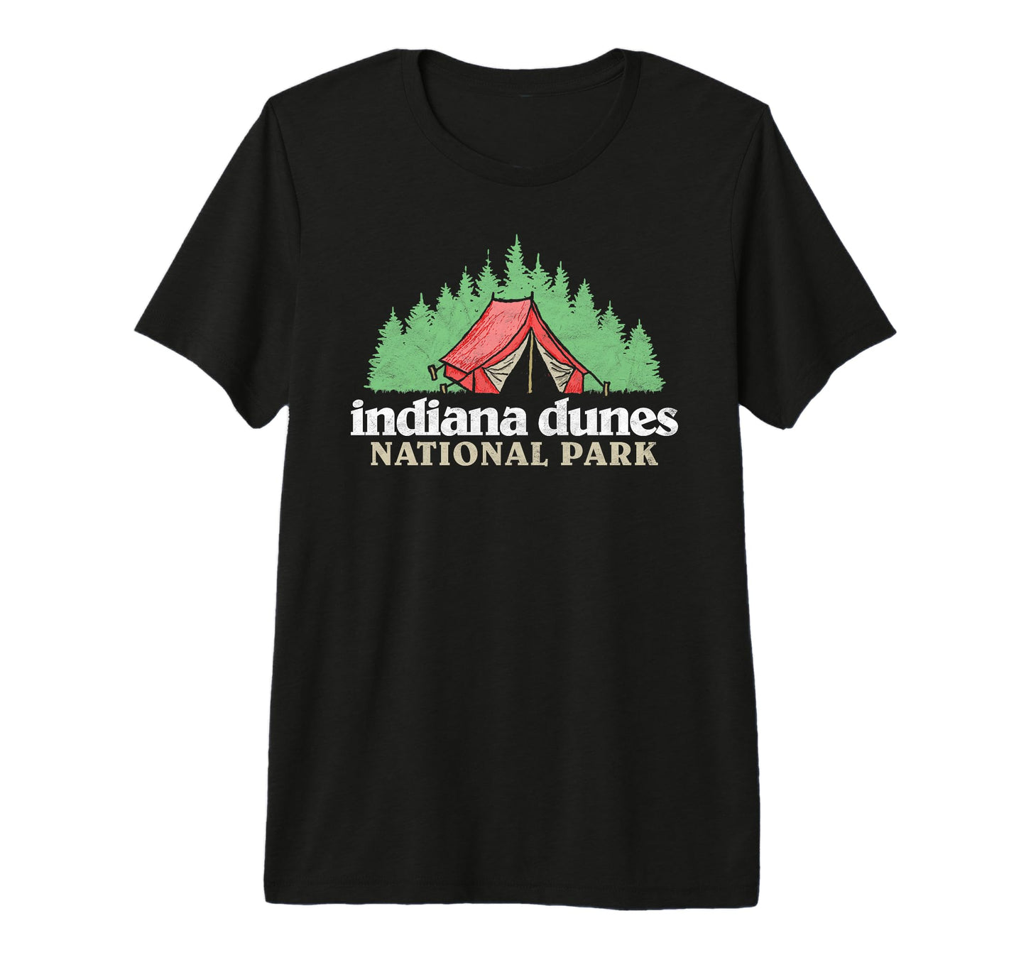 Indiana Dunes National Park Tent T-Shirt - Novelty Apparel Men Women - T-Shirt, Sweatshirt, Hoodie