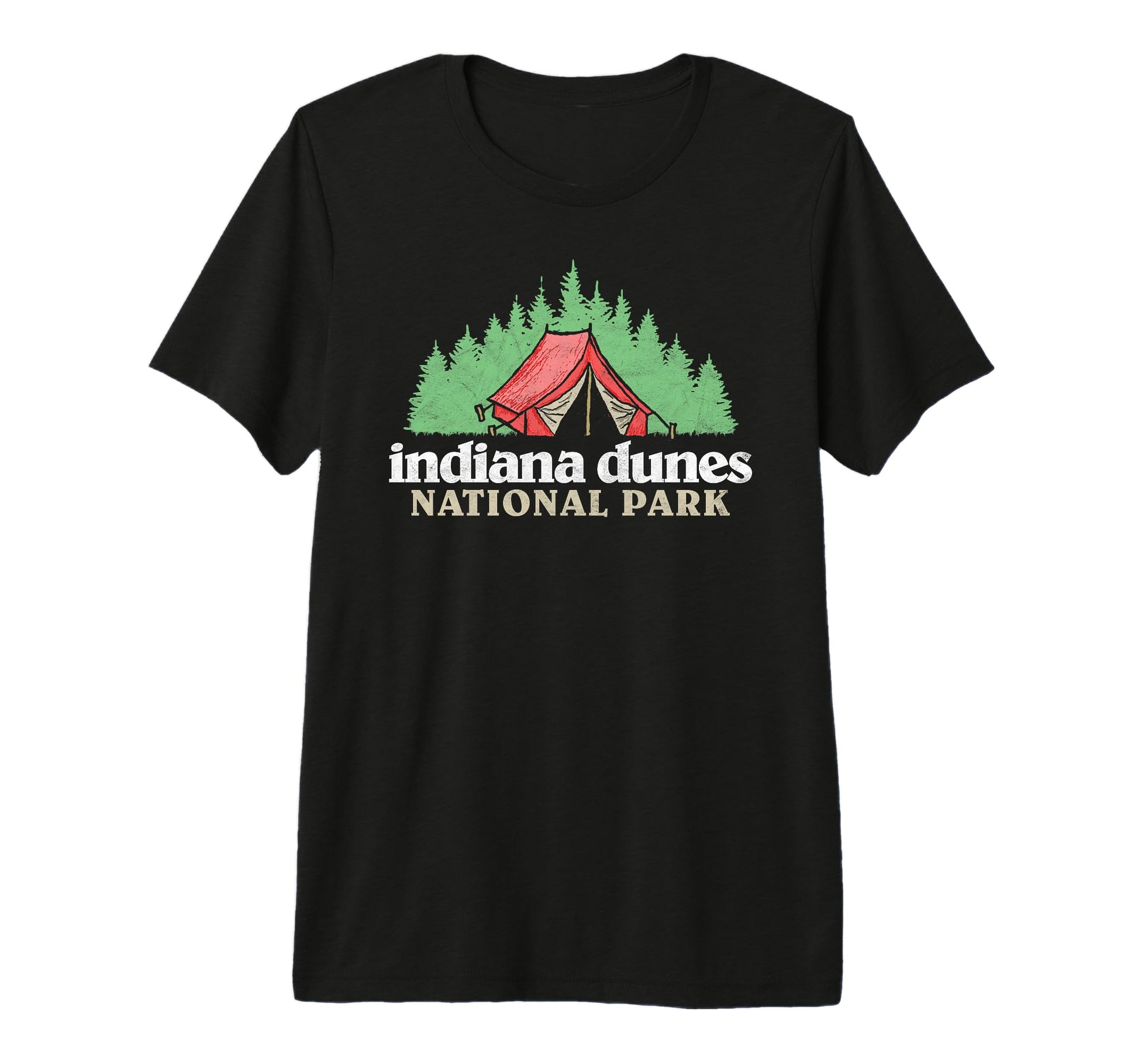 Indiana Dunes National Park Tent T-Shirt - Novelty Apparel Men Women - T-Shirt, Sweatshirt, Hoodie