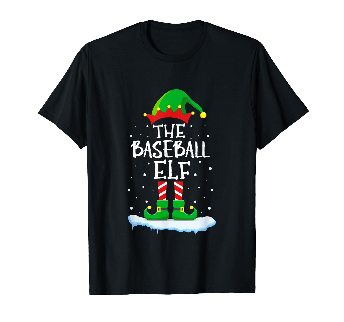 Funny Baseball Elf Matching Family Group T-Shirt - Custom Art Print Unisex - T-Shirt, Sweatshirt, Hoodie