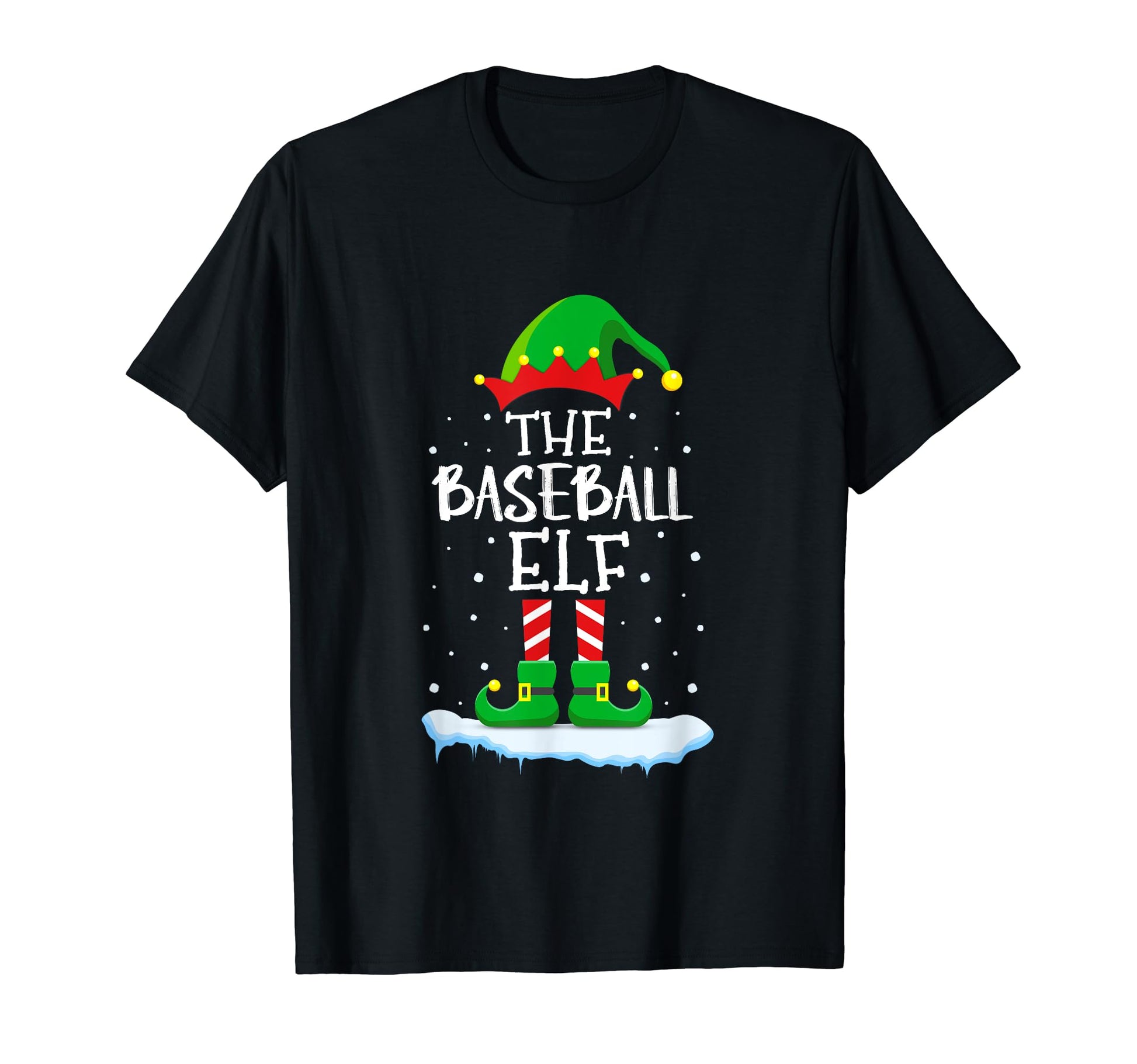 Funny Baseball Elf Matching Family Group T-Shirt - Custom Art Print Unisex - T-Shirt, Sweatshirt, Hoodie
