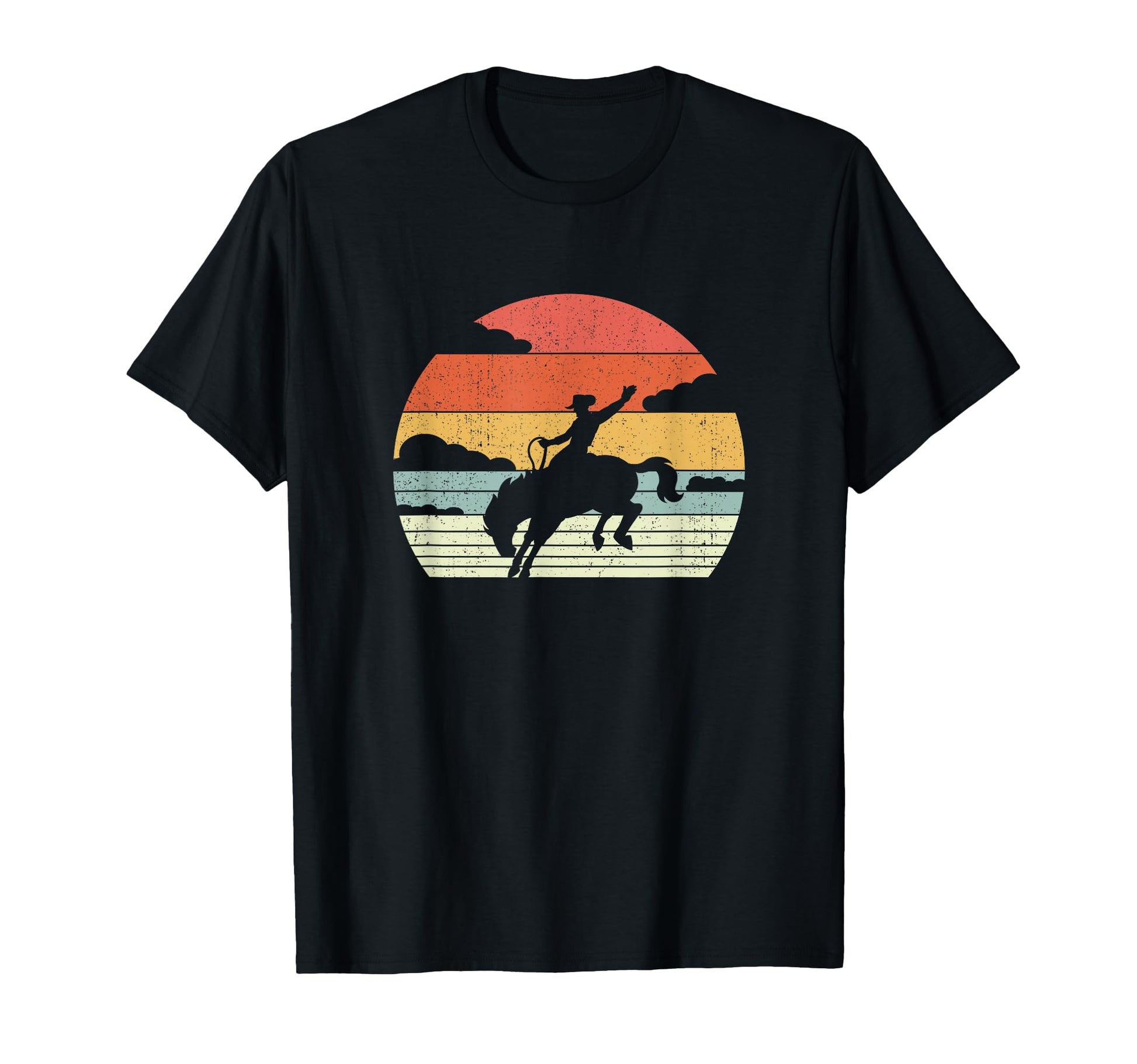 Cowboy Horse Riding Horseman Rodeo T-Shirt - Fun Novelty Design Unisex - T-Shirt, Sweatshirt, Hoodie