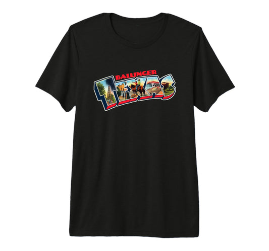 Ballinger Texas Postcard Tpa Travel T-Shirt - Unique Graphic for Adults - T-Shirt, Sweatshirt, Hoodie