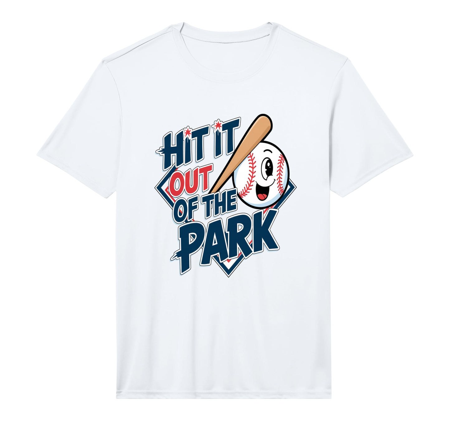 Hit It Home Run Baseball Funny Cartoon T-Shirt - Streetwear Style Unisex - T-Shirt, Sweatshirt, Hoodie