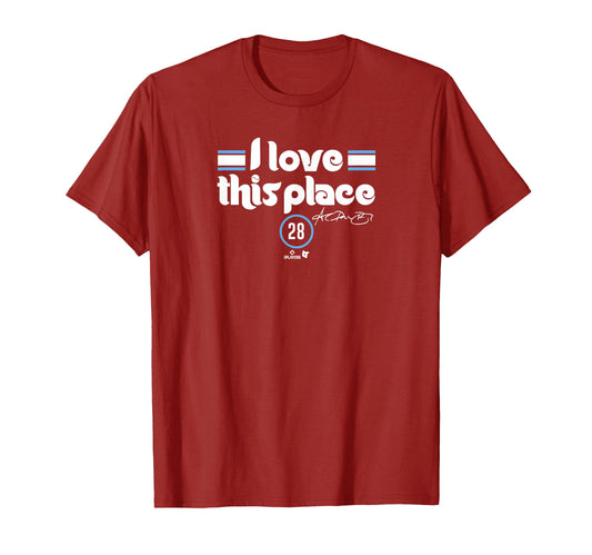 Alec Bohm I Love This Place T-Shirt - Trendy Graphic for Adults - T-Shirt, Sweatshirt, Hoodie