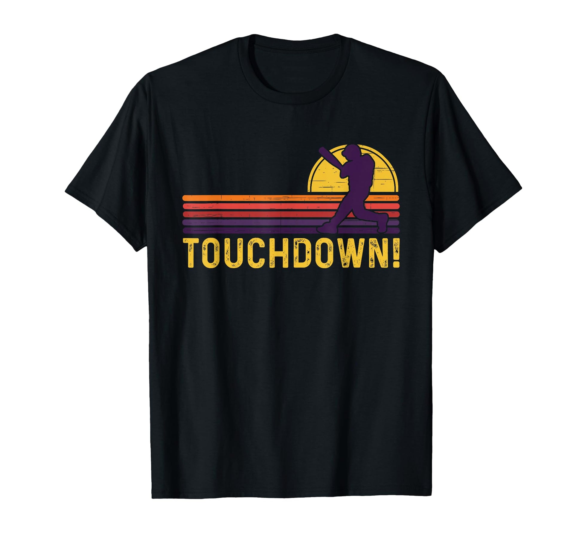 Touchdown Baseball Sunset Baseball T-Shirt - Streetwear Style Men Women - T-Shirt, Sweatshirt, Hoodie