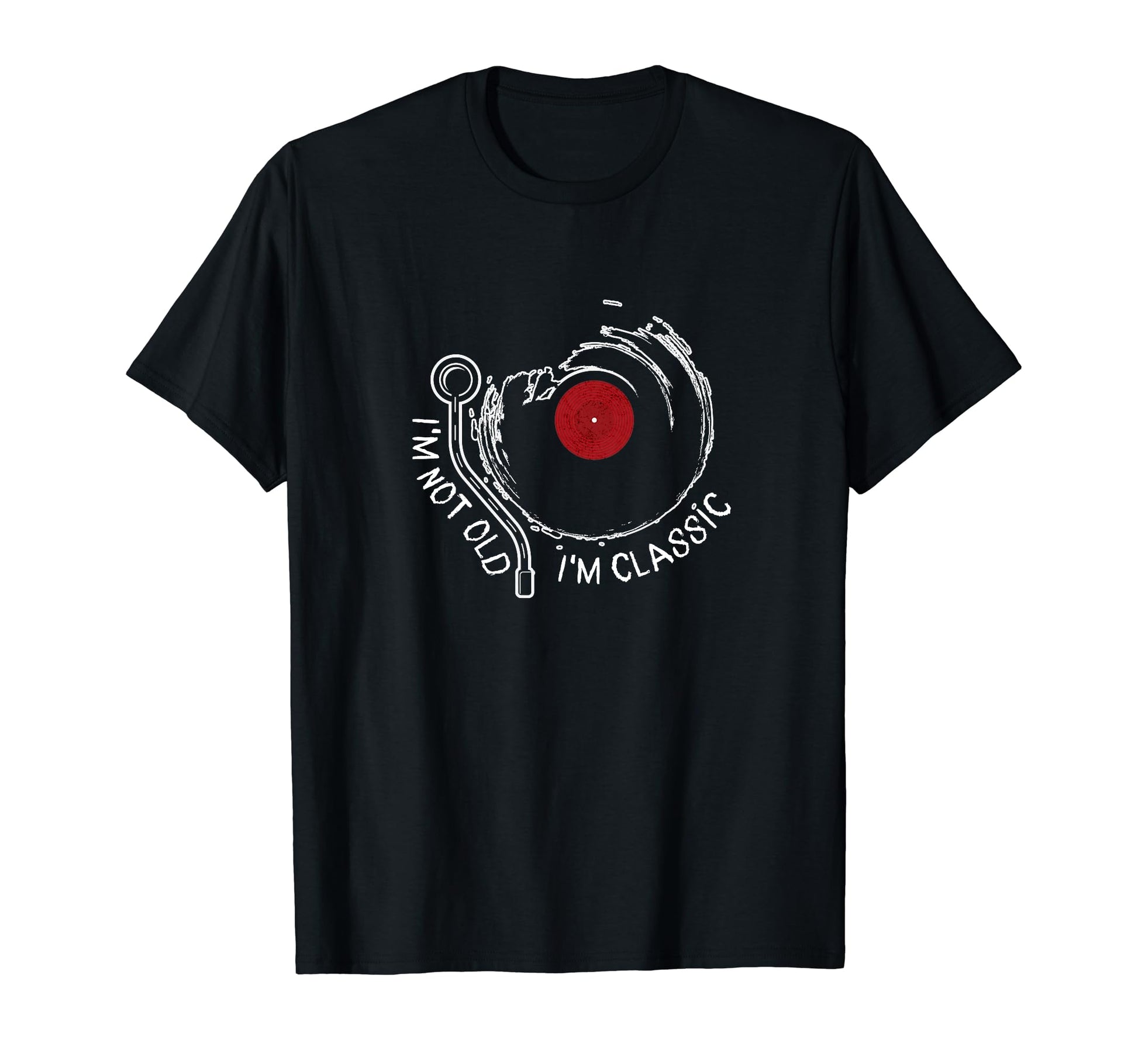 Vinyl Birthday Record Player Present T-Shirt - Custom Art Print for Adults - T-Shirt, Sweatshirt, Hoodie