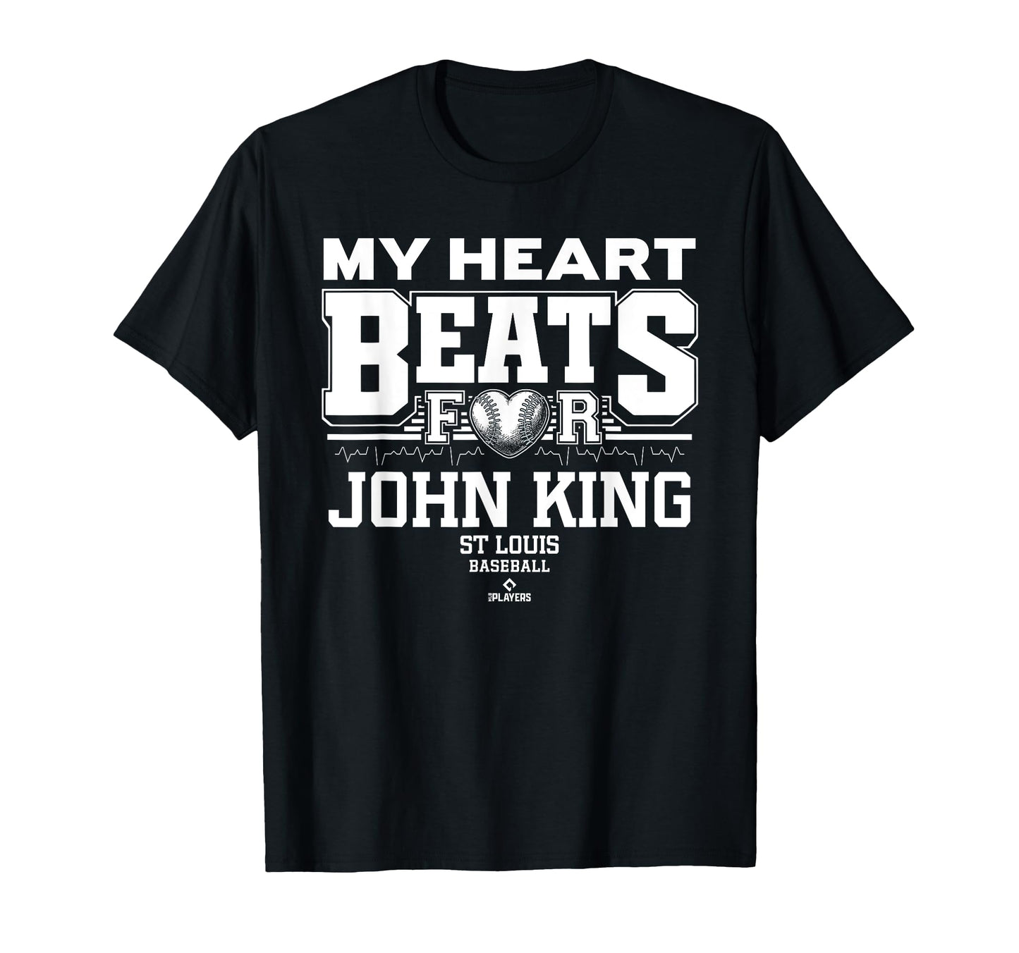 My Heart Beats John King St Louis T-Shirt - Trendy Graphic Men Women - T-Shirt, Sweatshirt, Hoodie