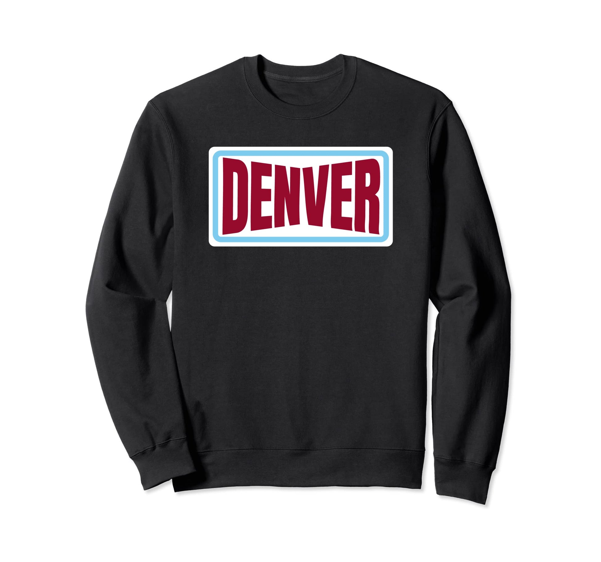 Fun Denver Red Blue Denver Striped Sweatshirt - Streetwear Style Unisex - T-Shirt, Sweatshirt, Hoodie