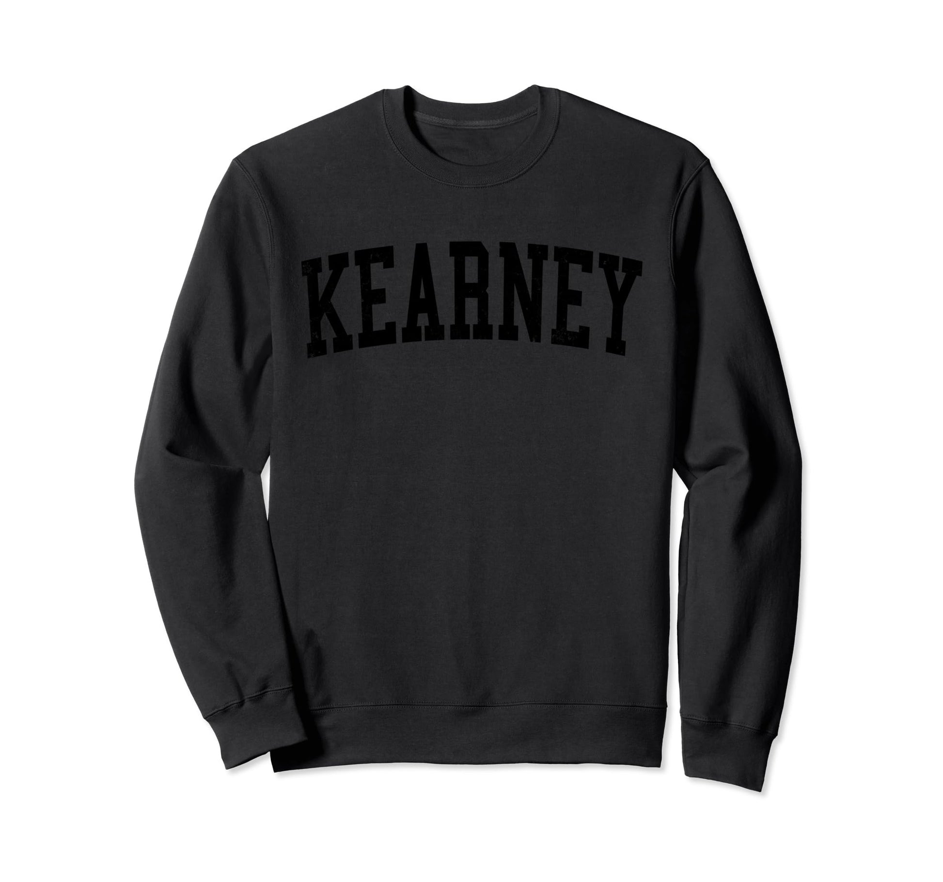 Kearney Ne Distressed Black Sweatshirt - Casual Everyday Wear Men Women - T-Shirt, Sweatshirt, Hoodie