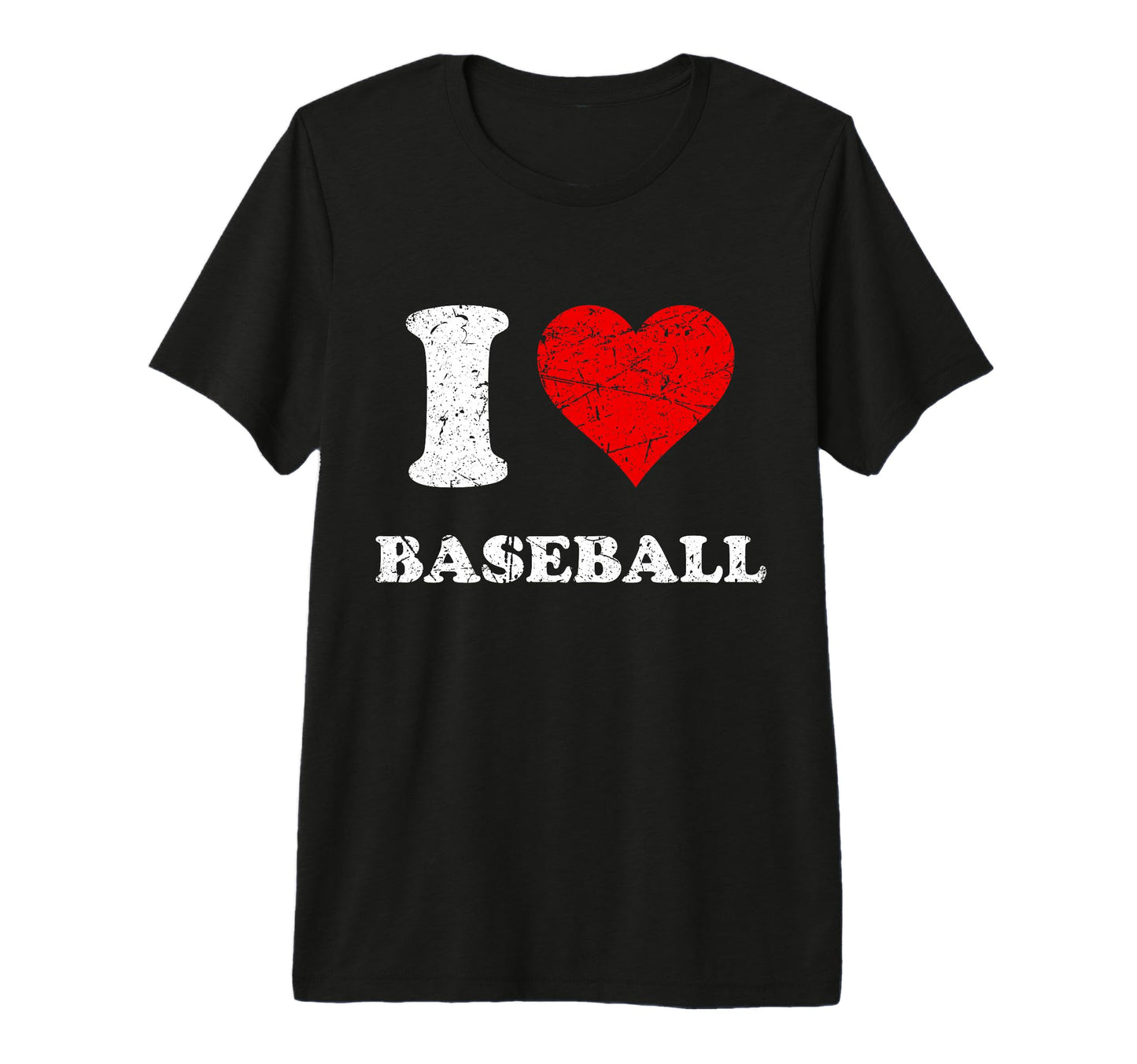 Distressed Grunge Worn Out I Love T-Shirt - Streetwear Style Unisex - T-Shirt, Sweatshirt, Hoodie