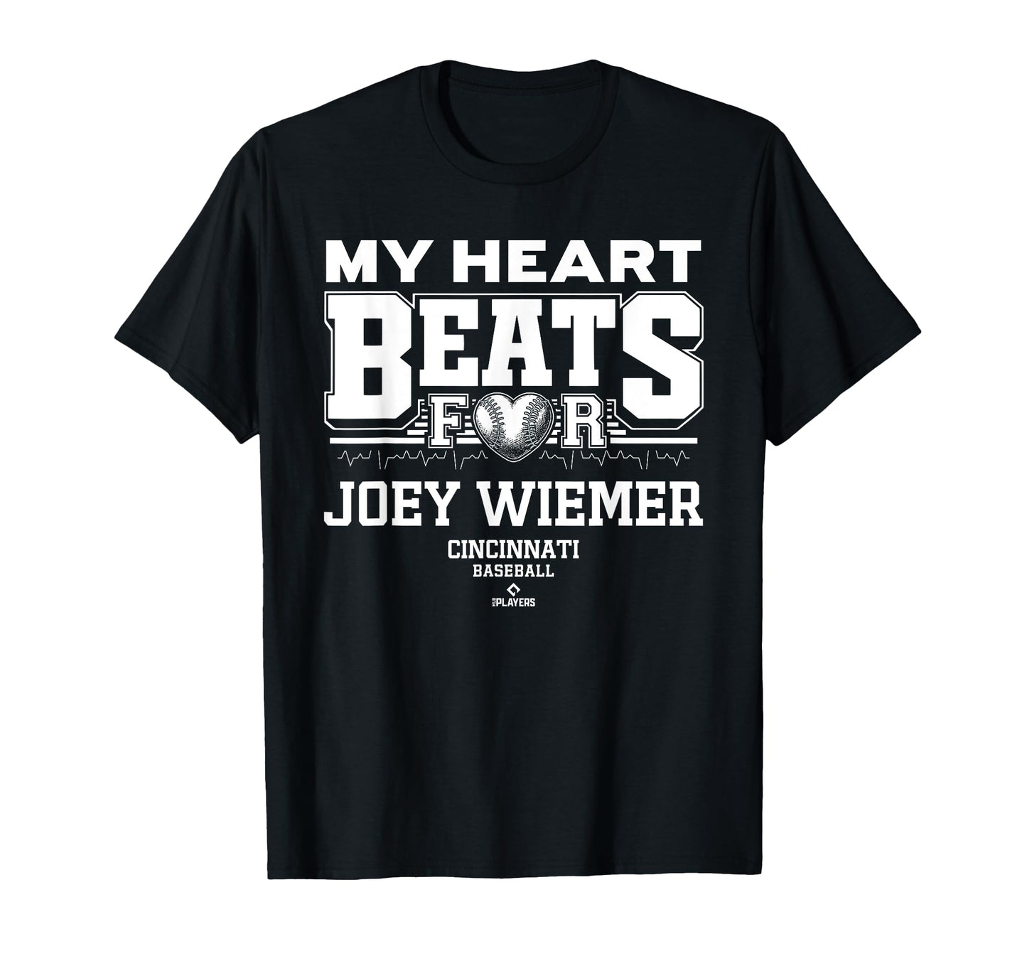 My Heart Beats Joey Wiemer Cincinnati T-Shirt - Minimalist Print Unisex - T-Shirt, Sweatshirt, Hoodie