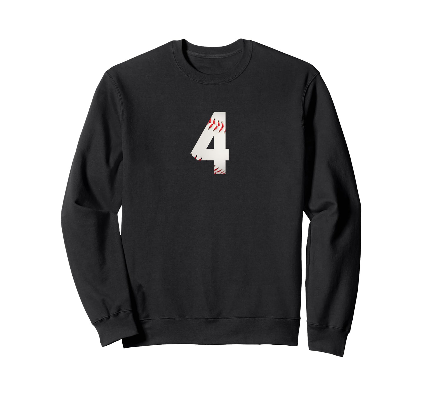 Number 4 Minimalist Birthday Sweatshirt - Minimalist Print Men Women - T-Shirt, Sweatshirt, Hoodie