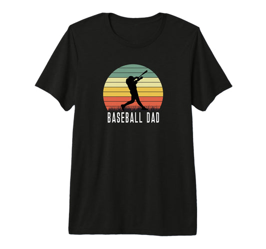 Baseball Batter Homerun Dad Fathers Day T-Shirt - Unique Graphic Men Women - T-Shirt, Sweatshirt, Hoodie