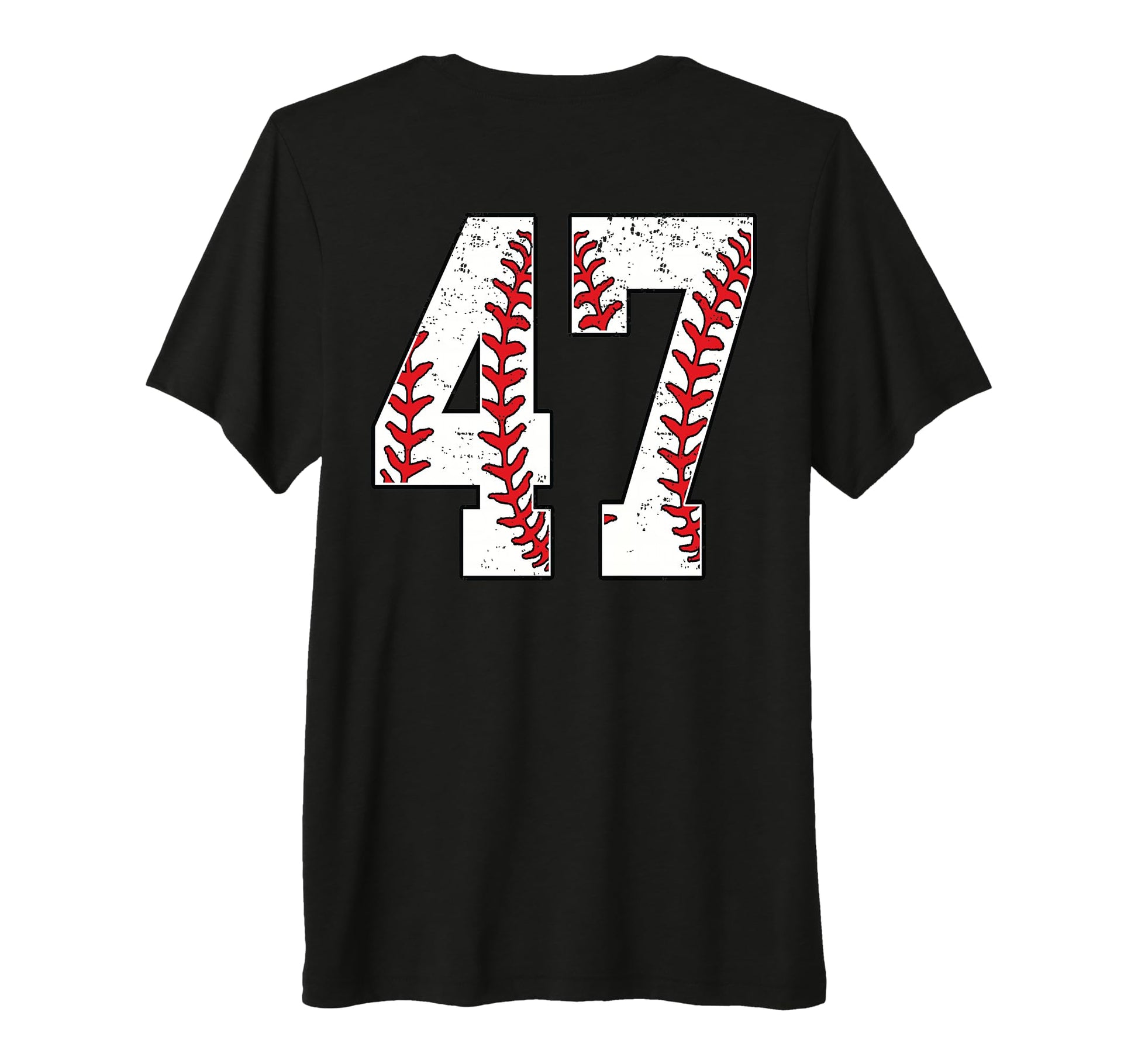 Number 47 Baseball Jersey Number 47 Back T-Shirt - Graphic Print Unisex - T-Shirt, Sweatshirt, Hoodie