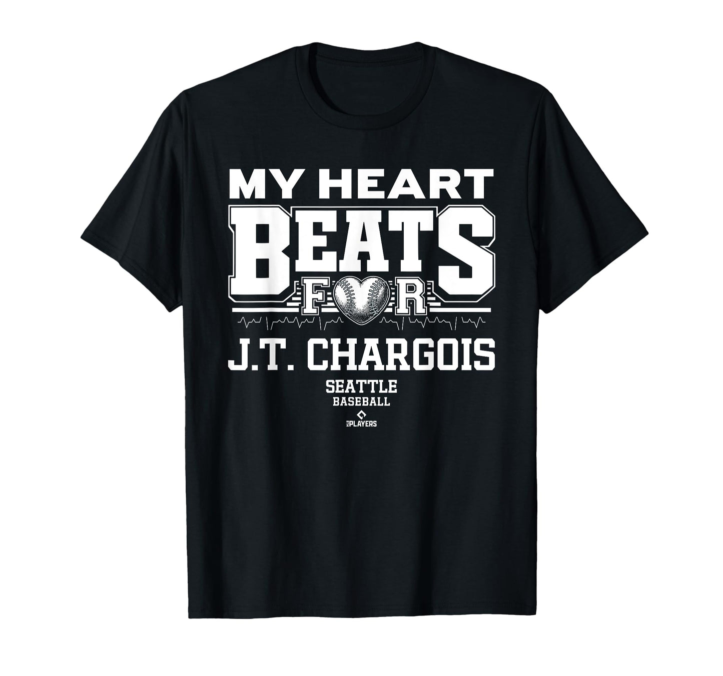 My Heart Beats J T Chargois T-Shirt - Fun Novelty Design for Adults - T-Shirt, Sweatshirt, Hoodie
