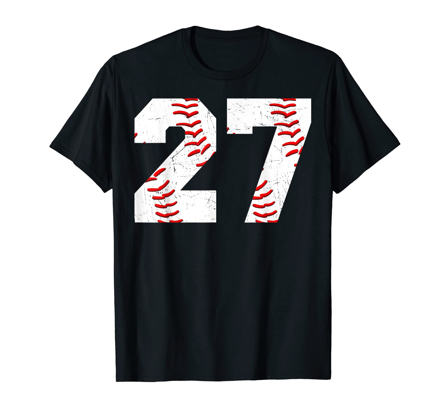 27 Birthday Baseball Theme Bday Party T-Shirt - Custom Art Print Unisex - T-Shirt, Sweatshirt, Hoodie