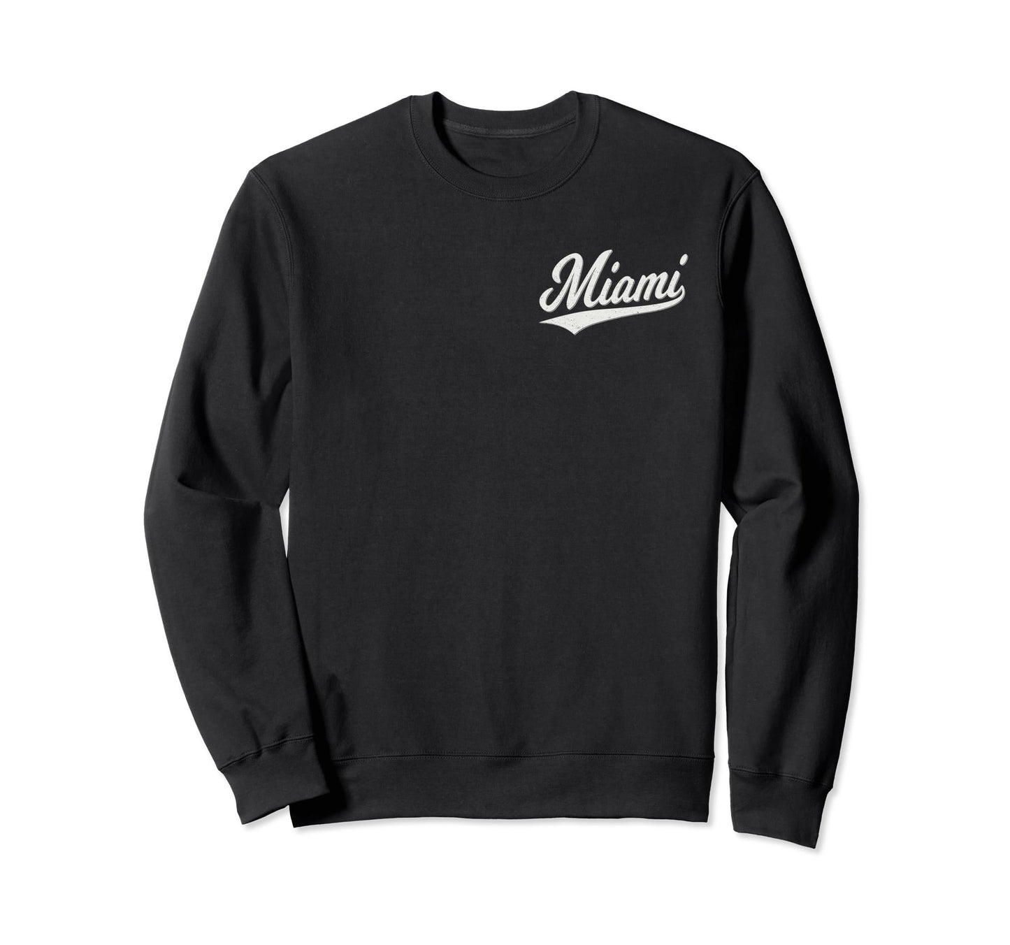 Miami Florida Varsity Script Sports Sweatshirt - Unique Graphic Men Women - T-Shirt, Sweatshirt, Hoodie