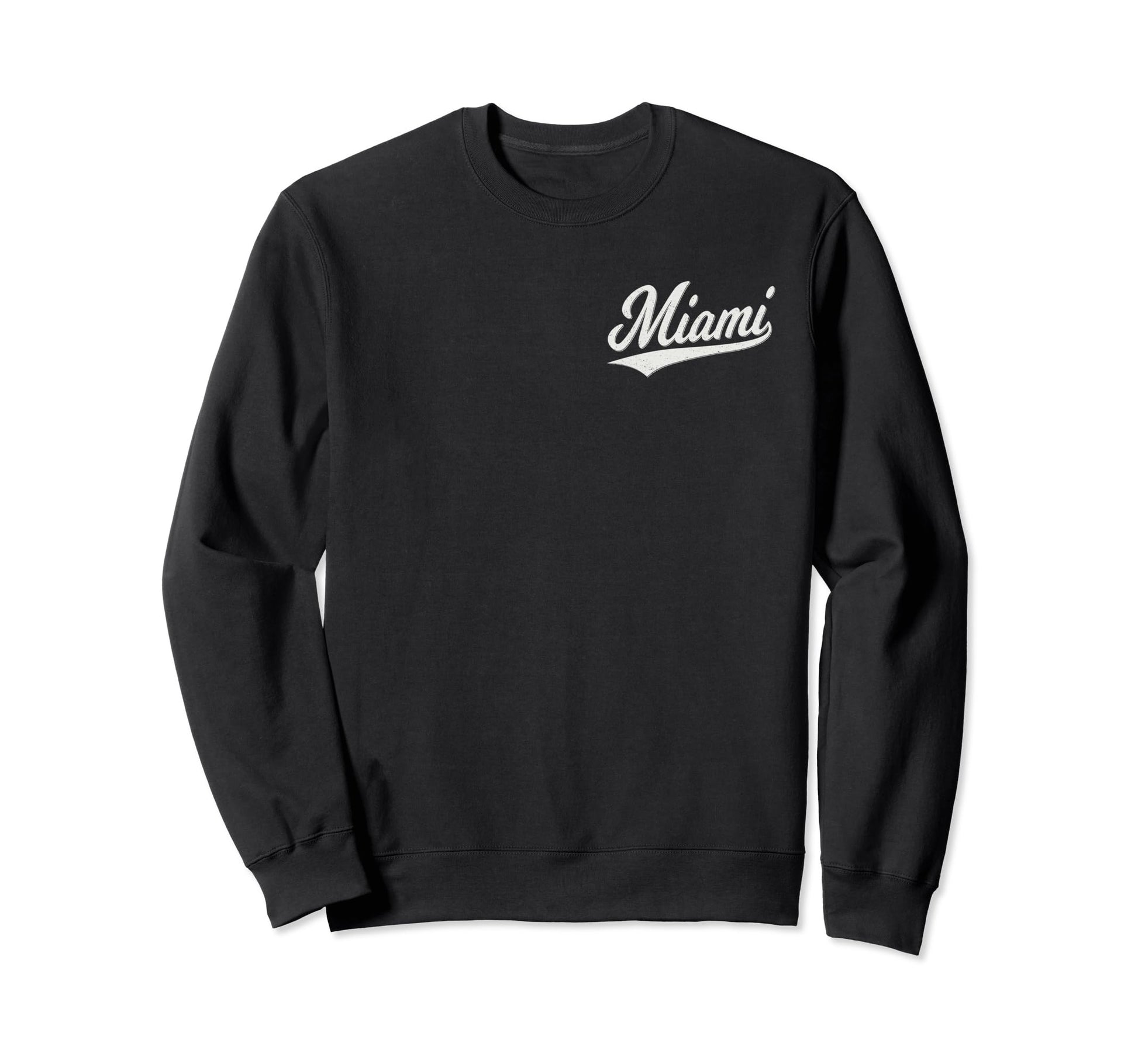 Miami Florida Varsity Script Sports Sweatshirt - Unique Graphic Men Women - T-Shirt, Sweatshirt, Hoodie