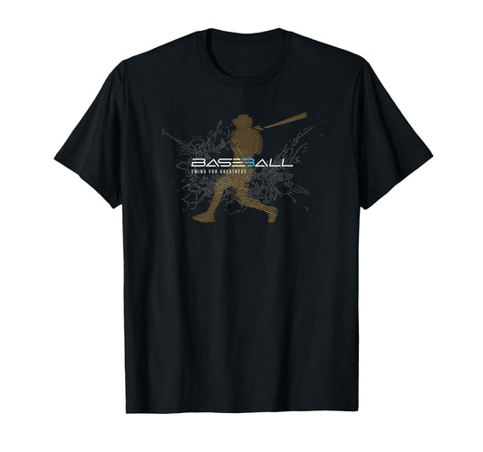 Baseball Games Fans Swing T-Shirt - Casual Everyday Wear Men Women - T-Shirt, Sweatshirt, Hoodie